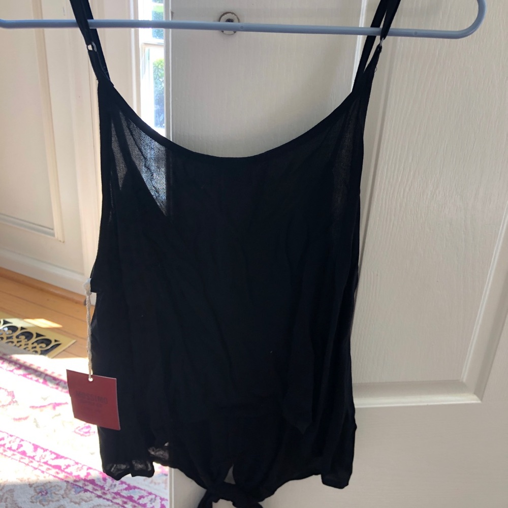 Black tank top
